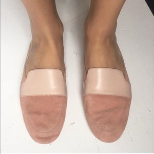 Louise et cue Pink suede slides